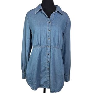 CAbi Blue Button Down Shirt